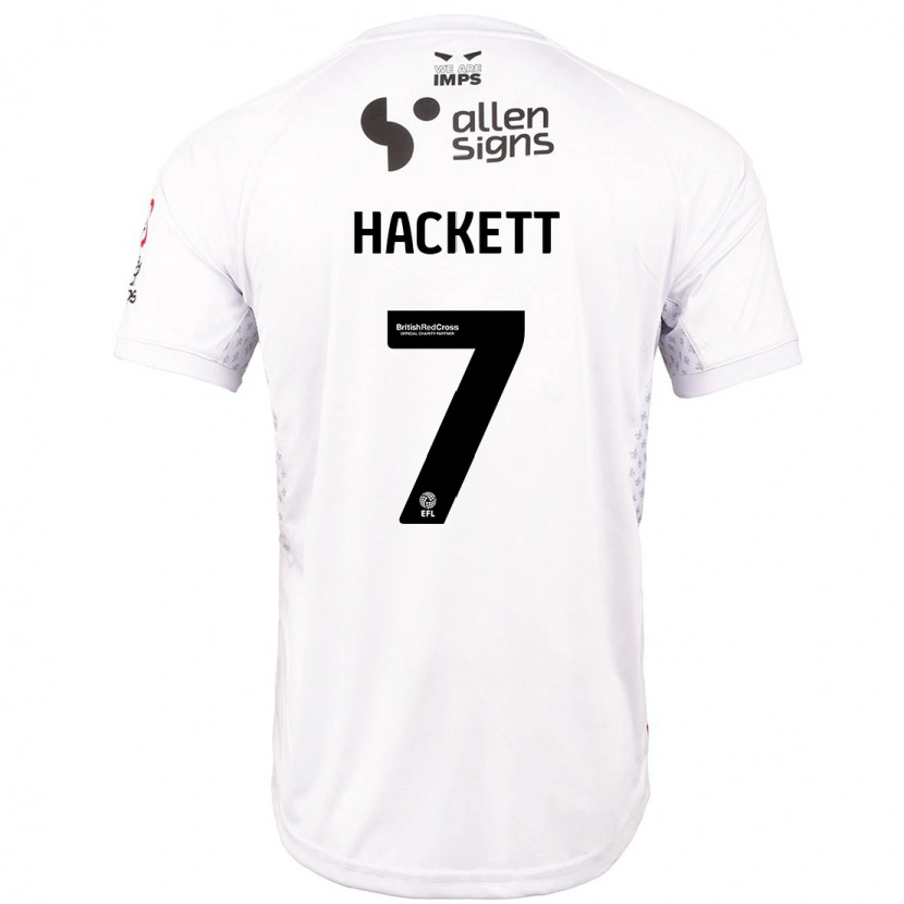 Danxen Herren Reeco Hackett #7 Rot Weiß Auswärtstrikot Trikot 2024/25 T-Shirt Schweiz