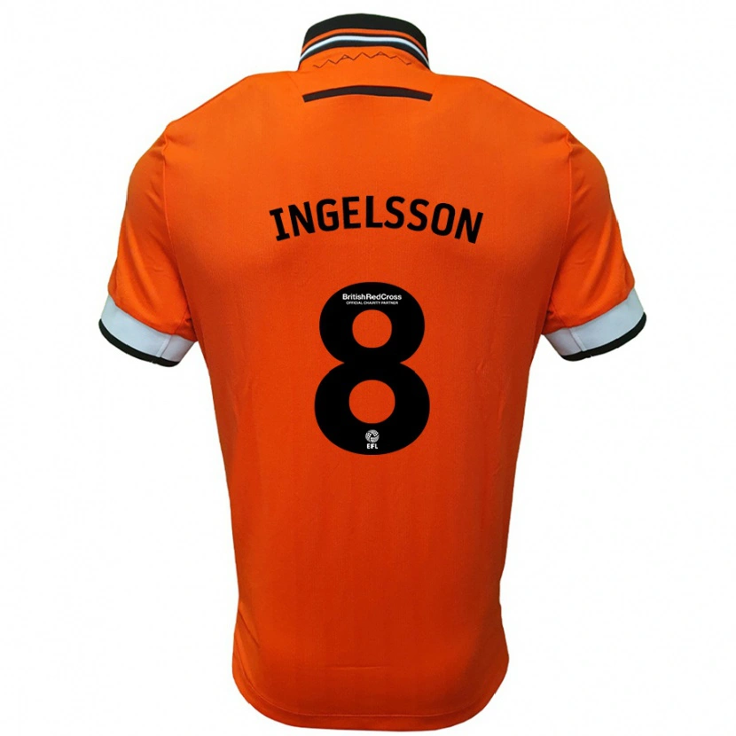 Danxen Herren Svante Ingelsson #8 Orange Weiß Auswärtstrikot Trikot 2024/25 T-Shirt Schweiz