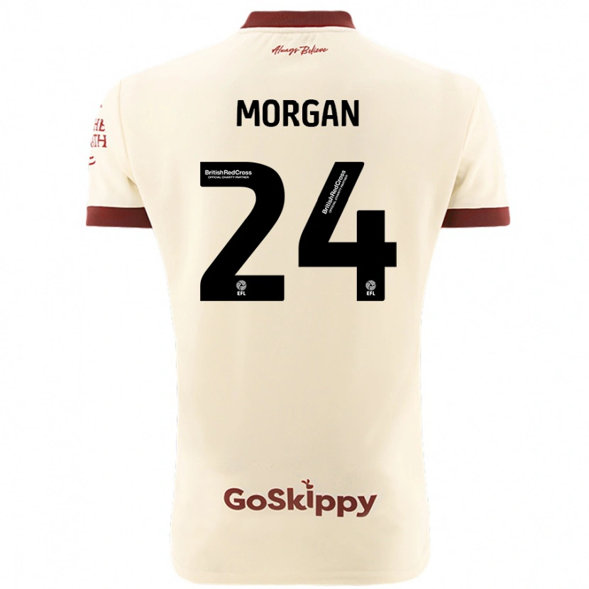 Danxen Herren Ffion Morgan #24 Cremeweiß Auswärtstrikot Trikot 2024/25 T-Shirt Schweiz