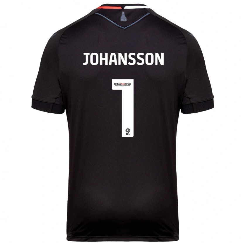 Danxen Herren Viktor Johansson #1 Schwarz Auswärtstrikot Trikot 2024/25 T-Shirt Schweiz