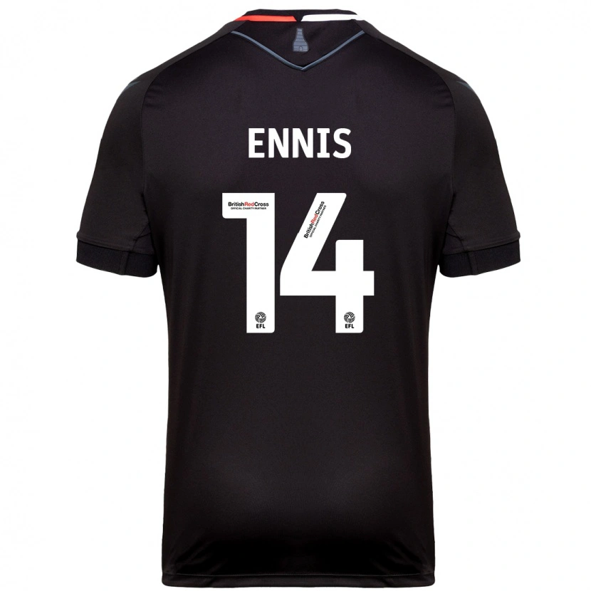 Danxen Herren Niall Ennis #14 Schwarz Auswärtstrikot Trikot 2024/25 T-Shirt Schweiz