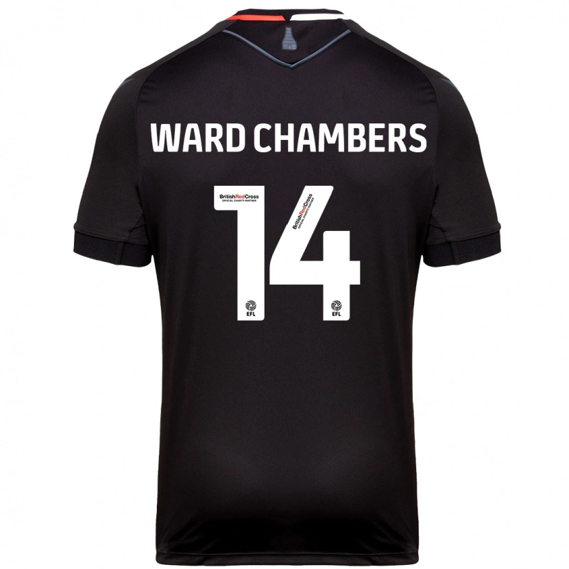 Danxen Herren Courtnay Ward-Chambers #14 Schwarz Auswärtstrikot Trikot 2024/25 T-Shirt Schweiz