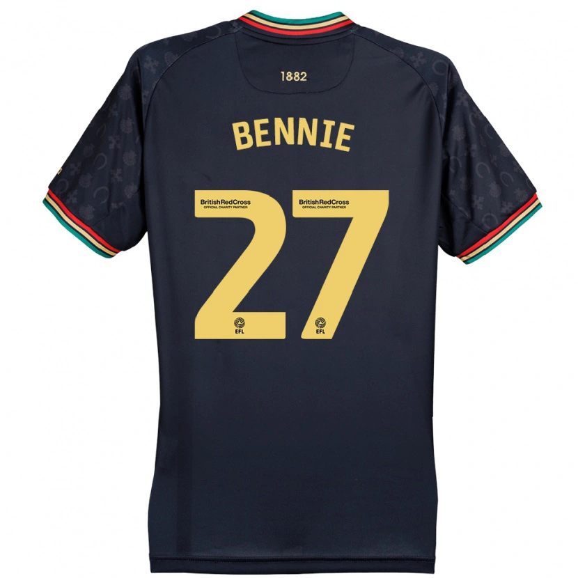 Danxen Herren Daniel Bennie #27 Dunkelmarineblau Auswärtstrikot Trikot 2024/25 T-Shirt Schweiz