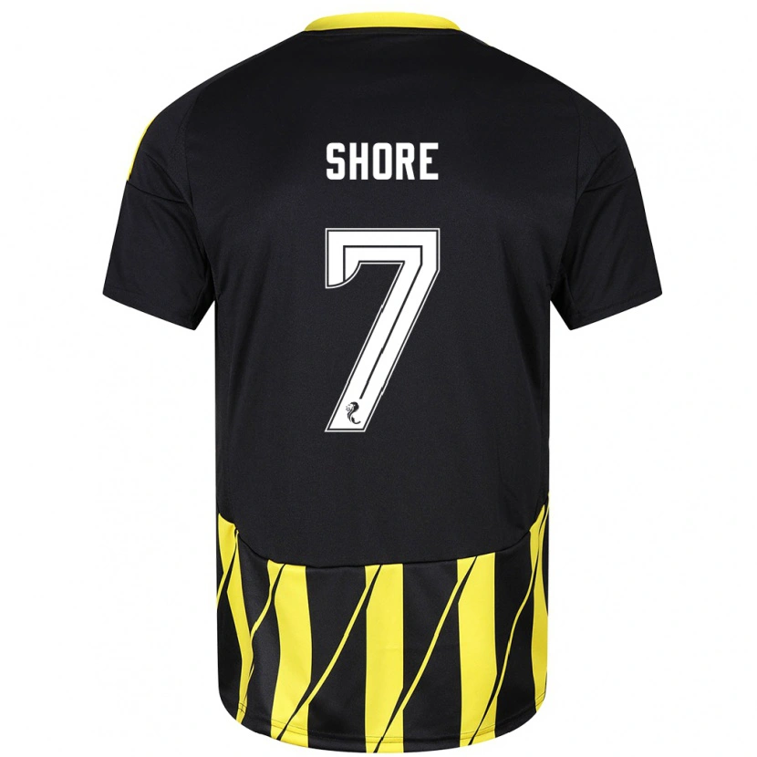 Danxen Herren Eilidh Shore #7 Schwarz Gelb Auswärtstrikot Trikot 2024/25 T-Shirt Schweiz