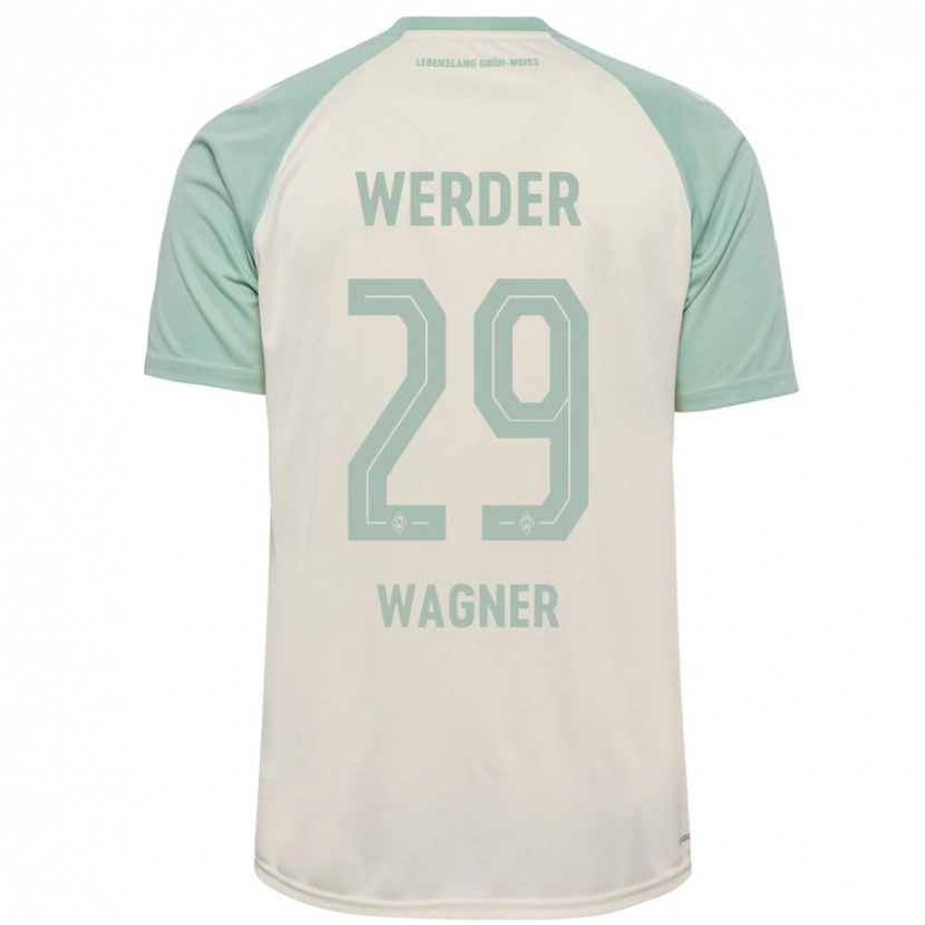 Danxen Herren Paul Wagner #29 Cremeweiß Hellgrün Auswärtstrikot Trikot 2024/25 T-Shirt Schweiz