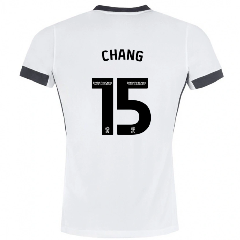 Danxen Herren Alfie Chang #15 Weiß Schwarz Auswärtstrikot Trikot 2024/25 T-Shirt Schweiz