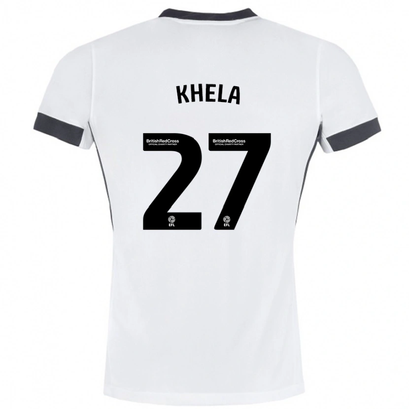 Danxen Herren Brandon Khela #27 Weiß Schwarz Auswärtstrikot Trikot 2024/25 T-Shirt Schweiz