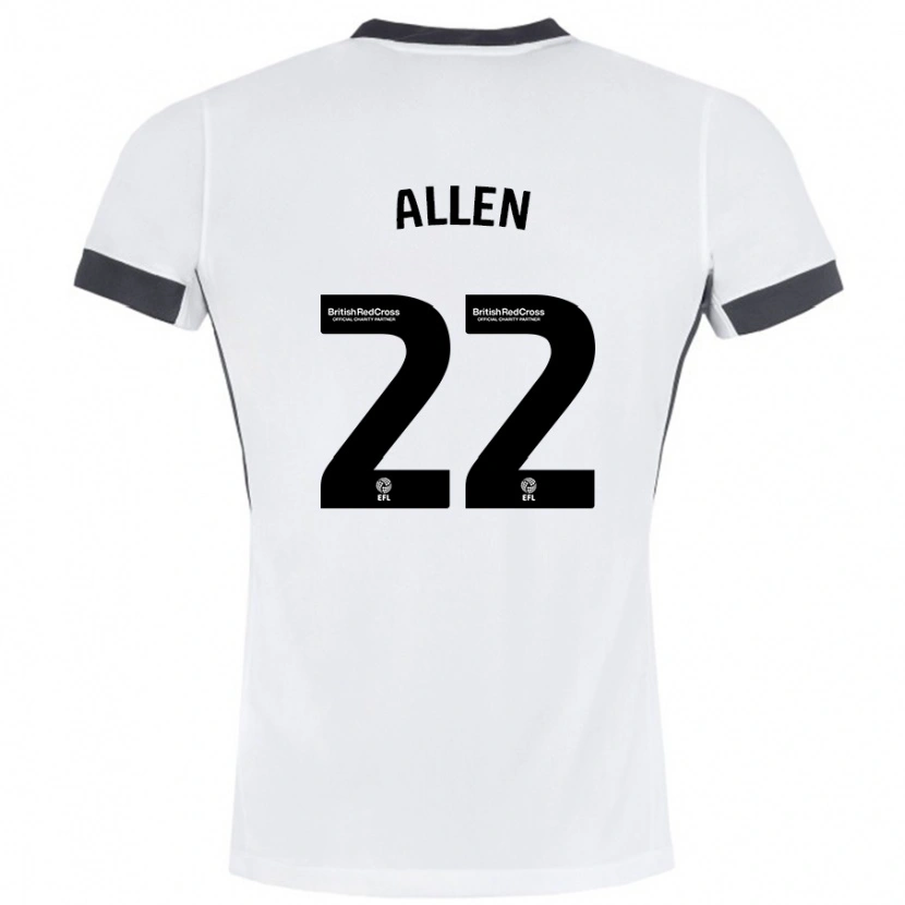 Danxen Herren Remi Allen #22 Weiß Schwarz Auswärtstrikot Trikot 2024/25 T-Shirt Schweiz