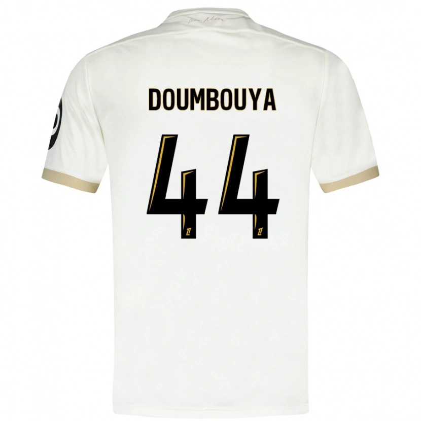 Danxen Herren Amidou Doumbouya #44 Weißgold Auswärtstrikot Trikot 2024/25 T-Shirt Schweiz