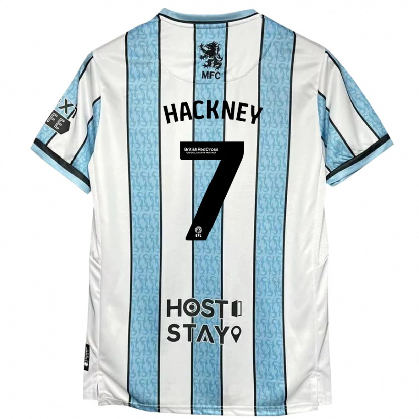 Danxen Herren Hayden Hackney #7 Weiß Blau Auswärtstrikot Trikot 2024/25 T-Shirt Schweiz