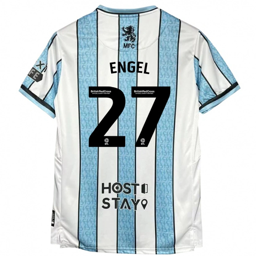 Danxen Herren Lukas Engel #27 Weiß Blau Auswärtstrikot Trikot 2024/25 T-Shirt Schweiz