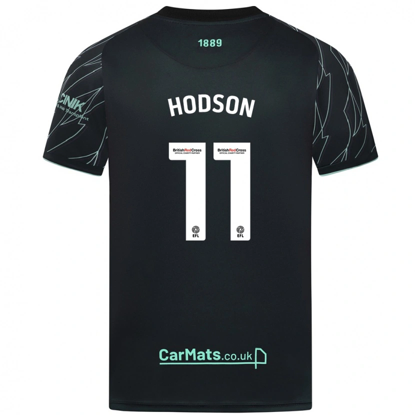 Danxen Herren Ashley Hodson #11 Schwarz Grün Auswärtstrikot Trikot 2024/25 T-Shirt Schweiz