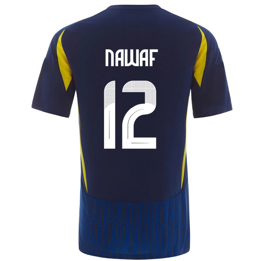 Danxen Herren Nawaf Al-Boushal #12 Blau Gelb Auswärtstrikot Trikot 2024/25 T-Shirt Schweiz