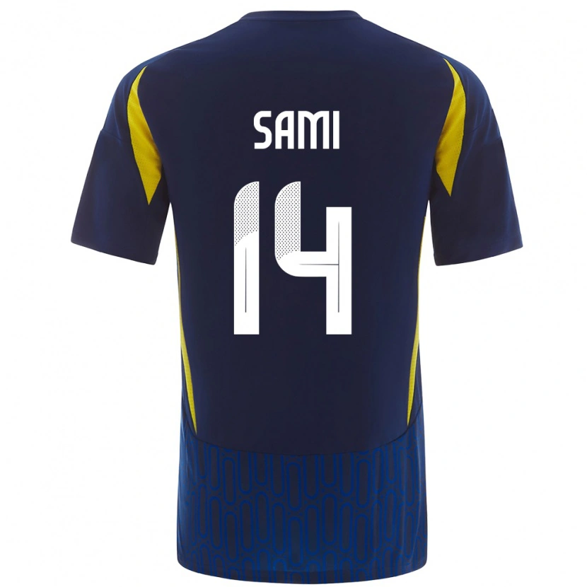 Danxen Herren Sami Al-Najei #14 Blau Gelb Auswärtstrikot Trikot 2024/25 T-Shirt Schweiz