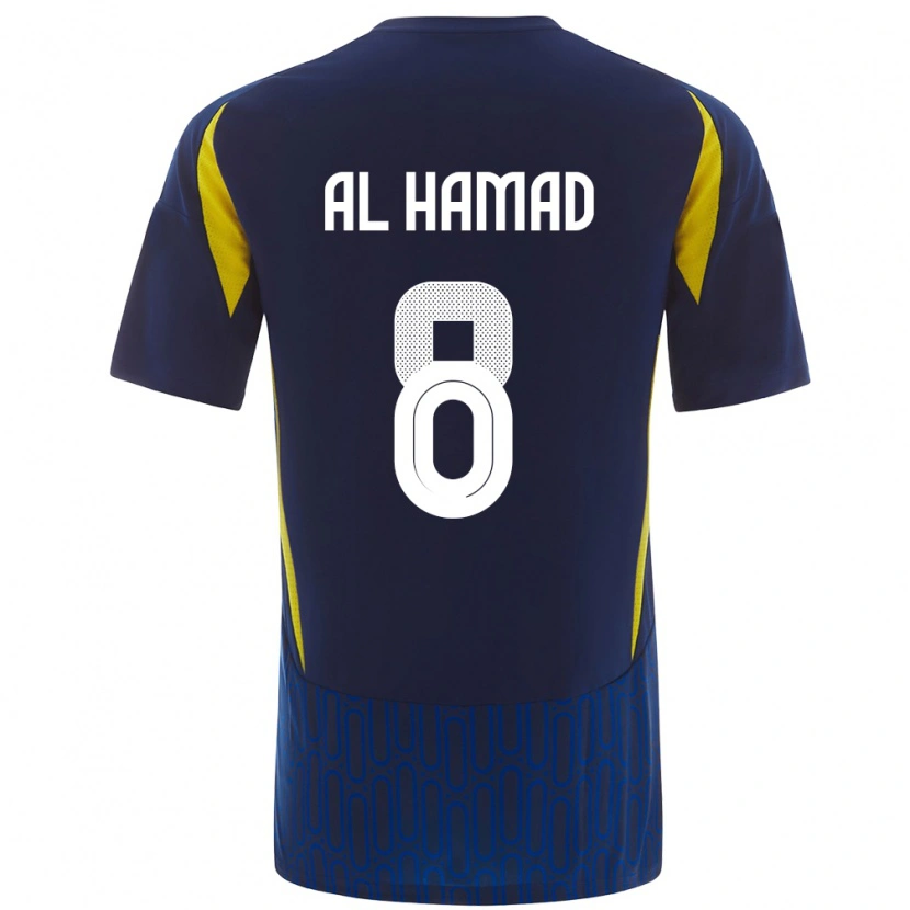 Danxen Herren Sara Al-Hamad #8 Blau Gelb Auswärtstrikot Trikot 2024/25 T-Shirt Schweiz