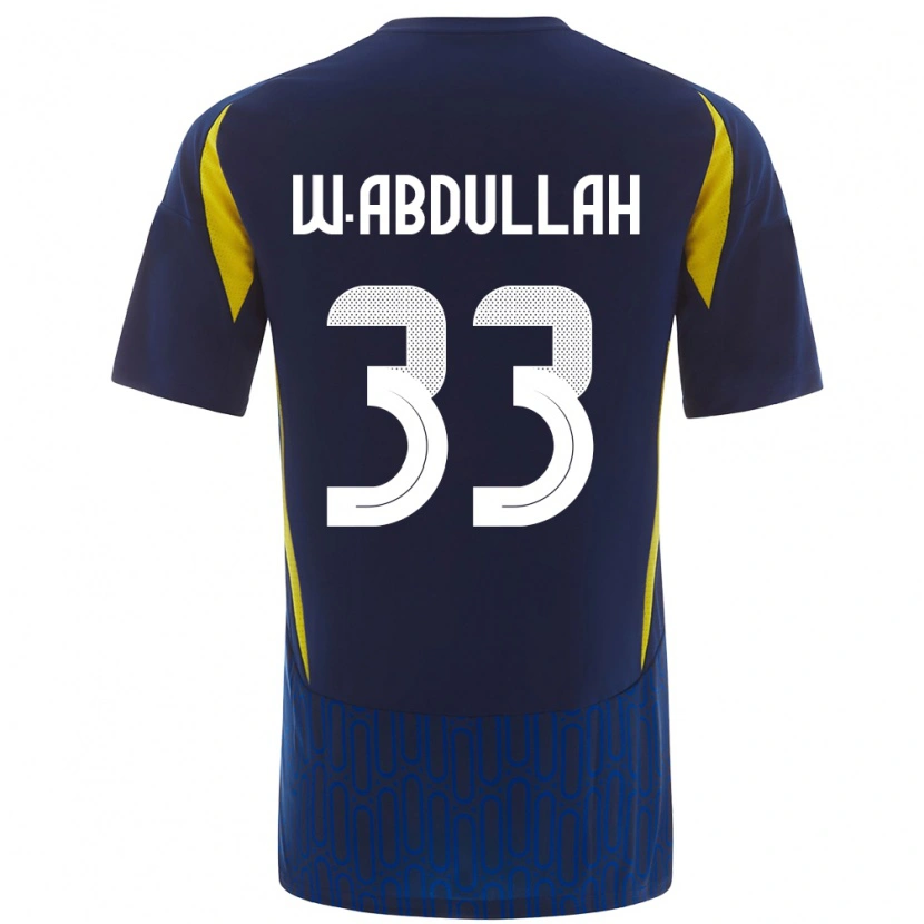 Danxen Herren Waleed Abdullah #33 Blau Gelb Auswärtstrikot Trikot 2024/25 T-Shirt Schweiz