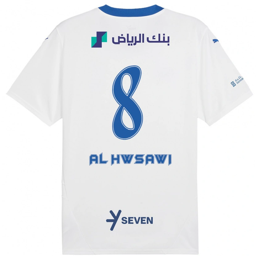 Danxen Herren Al Bandari Al-Hwsawi #8 Weiß Blau Auswärtstrikot Trikot 2024/25 T-Shirt Schweiz