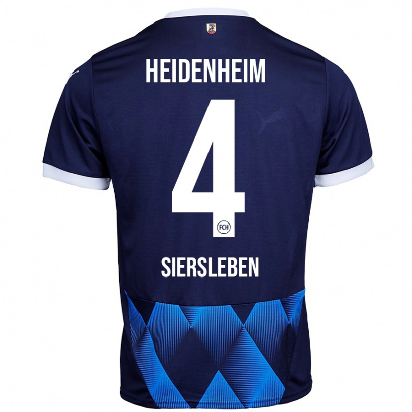 Danxen Herren Tim Siersleben #4 Dunkel Marineblau Auswärtstrikot Trikot 2024/25 T-Shirt Schweiz