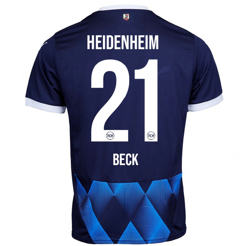 Danxen Herren Adrian Beck #21 Dunkel Marineblau Auswärtstrikot Trikot 2024/25 T-Shirt Schweiz