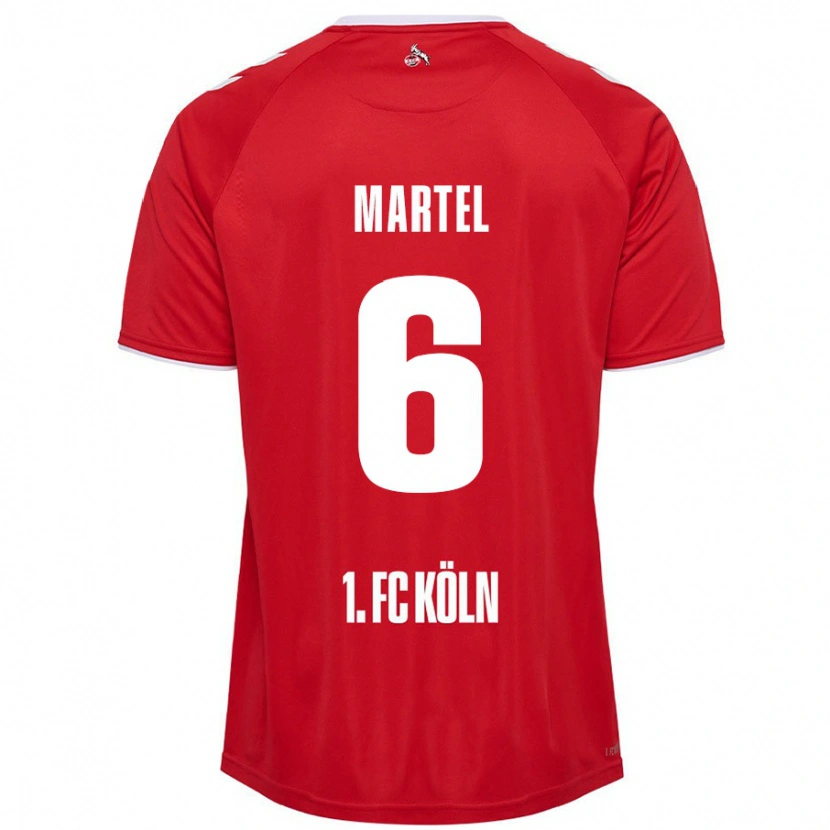 Danxen Herren Eric Martel #6 Rot Weiß Auswärtstrikot Trikot 2024/25 T-Shirt Schweiz