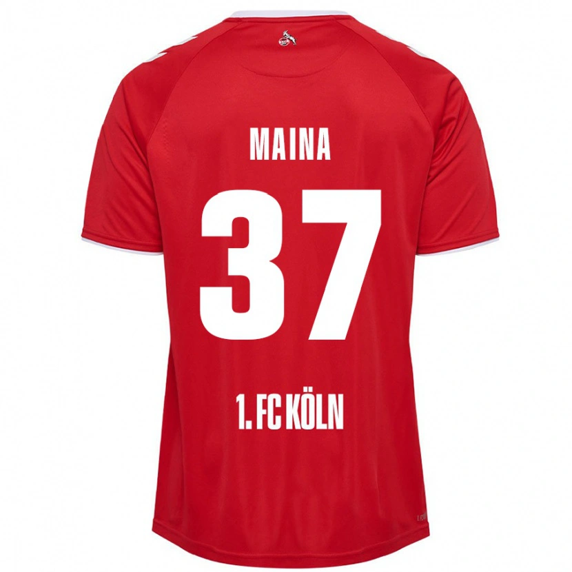 Danxen Herren Linton Maina #37 Rot Weiß Auswärtstrikot Trikot 2024/25 T-Shirt Schweiz