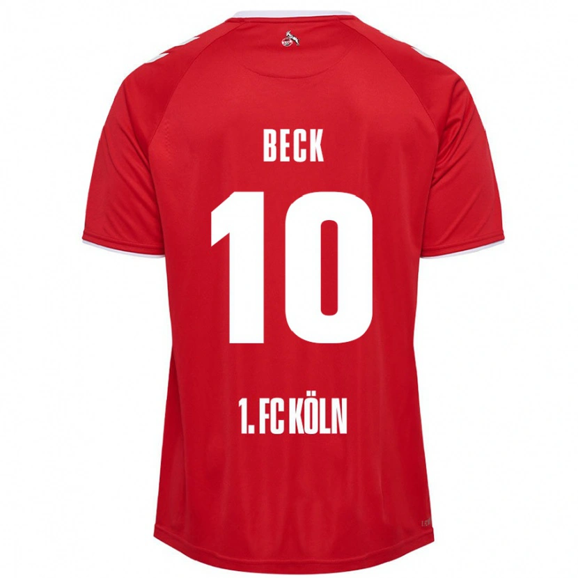 Danxen Herren Sharon Beck #10 Rot Weiß Auswärtstrikot Trikot 2024/25 T-Shirt Schweiz