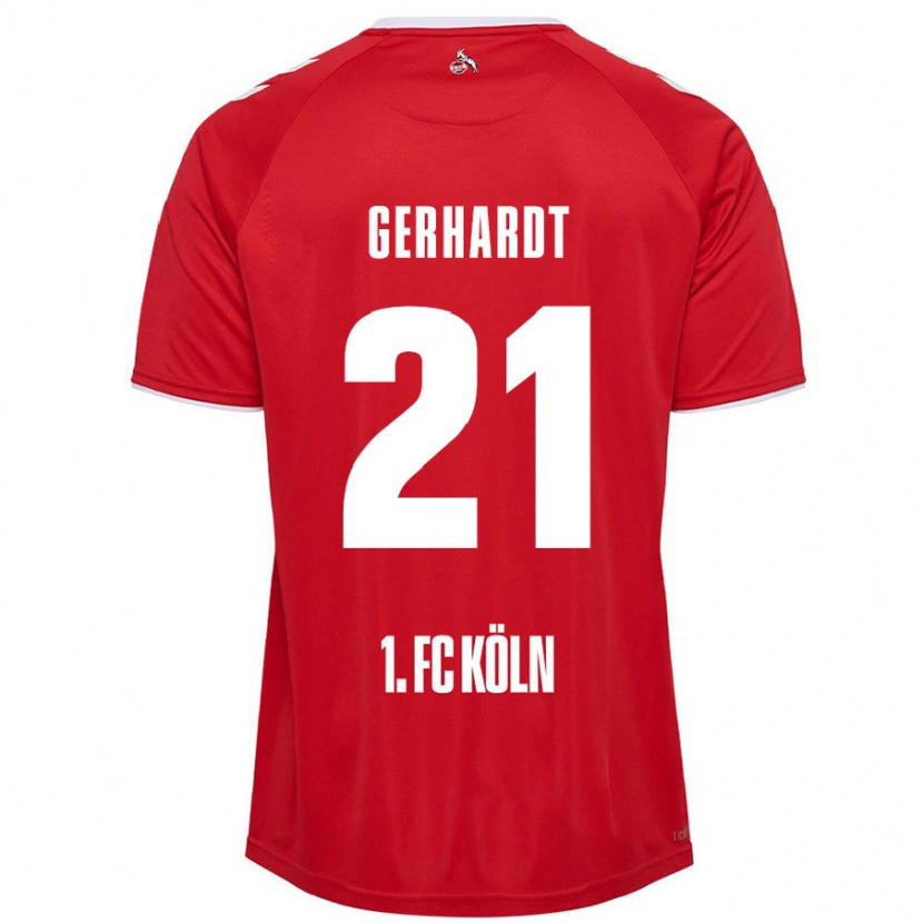 Danxen Herren Anna Gerhardt #21 Rot Weiß Auswärtstrikot Trikot 2024/25 T-Shirt Schweiz