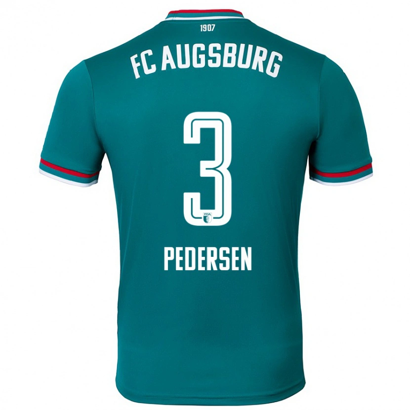 Danxen Herren Mads Pedersen #3 Dunkelgrün Auswärtstrikot Trikot 2024/25 T-Shirt Schweiz