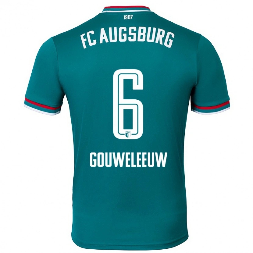 Danxen Herren Jeffrey Gouweleeuw #6 Dunkelgrün Auswärtstrikot Trikot 2024/25 T-Shirt Schweiz