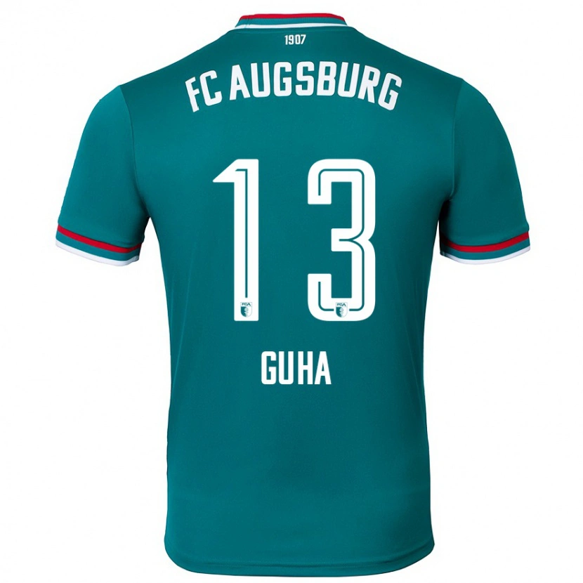 Danxen Herren Felix Guha #13 Dunkelgrün Auswärtstrikot Trikot 2024/25 T-Shirt Schweiz