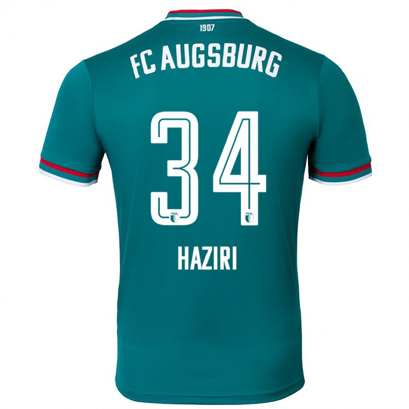 Danxen Herren Edi Haziri #34 Dunkelgrün Auswärtstrikot Trikot 2024/25 T-Shirt Schweiz