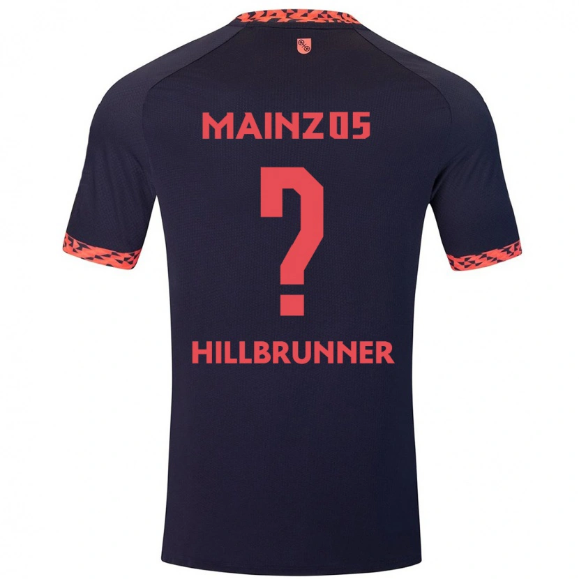 Danxen Herren Fynn Hillbrunner #0 Blau Korallenrot Auswärtstrikot Trikot 2024/25 T-Shirt Schweiz