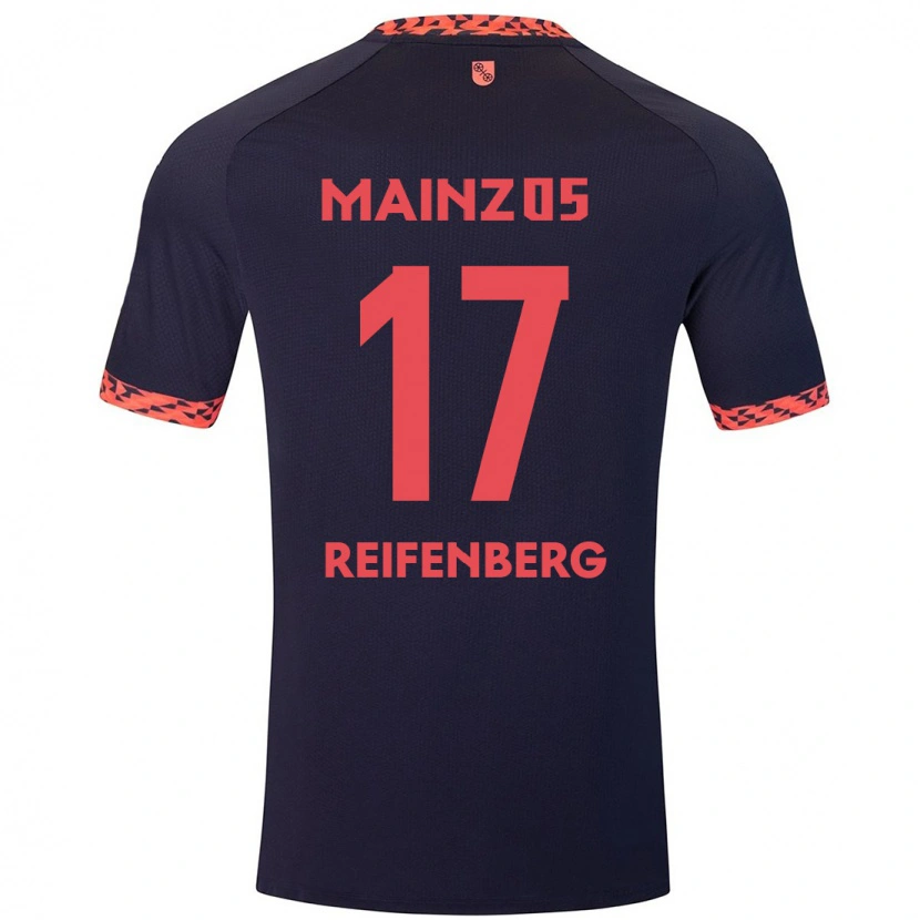 Danxen Herren Michelle Reifenberg #17 Blau Korallenrot Auswärtstrikot Trikot 2024/25 T-Shirt Schweiz