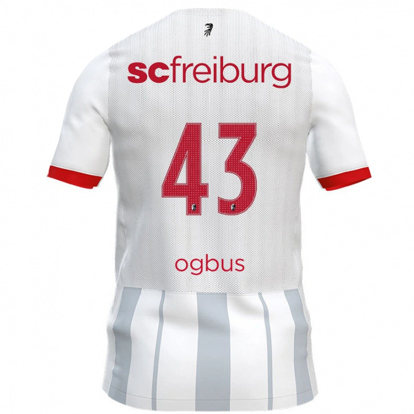 Danxen Herren Bruno Ogbus #43 Weiß Grau Auswärtstrikot Trikot 2024/25 T-Shirt Schweiz