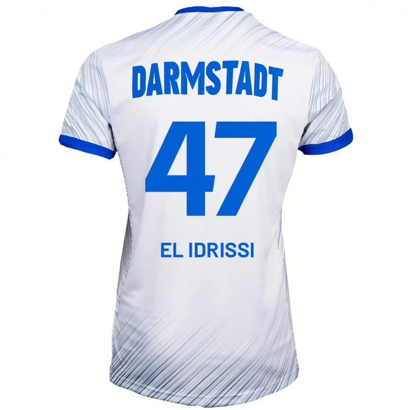 Danxen Herren Othmane El Idrissi #47 Weiß Blau Auswärtstrikot Trikot 2024/25 T-Shirt Schweiz