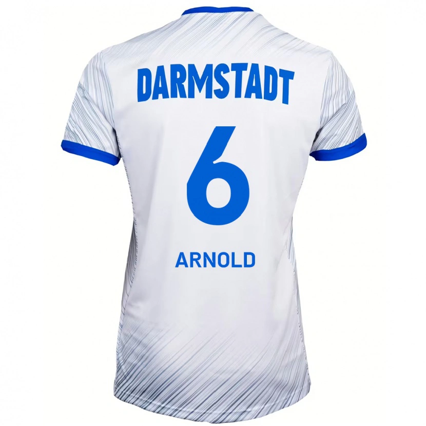 Danxen Herren Tim Arnold #6 Weiß Blau Auswärtstrikot Trikot 2024/25 T-Shirt Schweiz