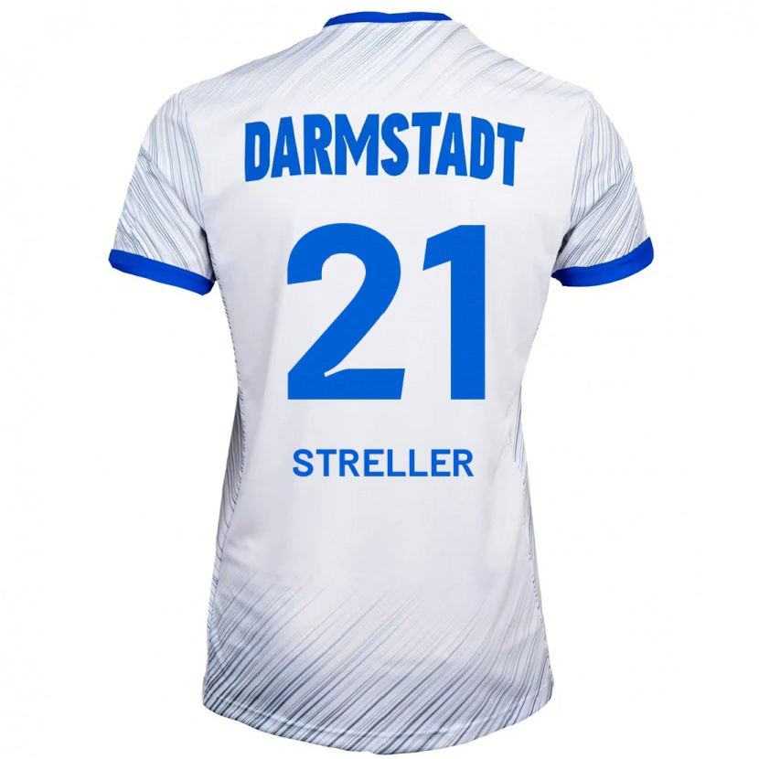 Danxen Herren Till Streller #21 Weiß Blau Auswärtstrikot Trikot 2024/25 T-Shirt Schweiz