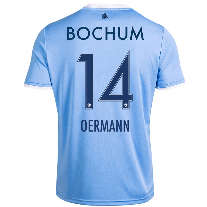 Danxen Herren Tim Oermann #14 Himmelblau Auswärtstrikot Trikot 2024/25 T-Shirt Schweiz