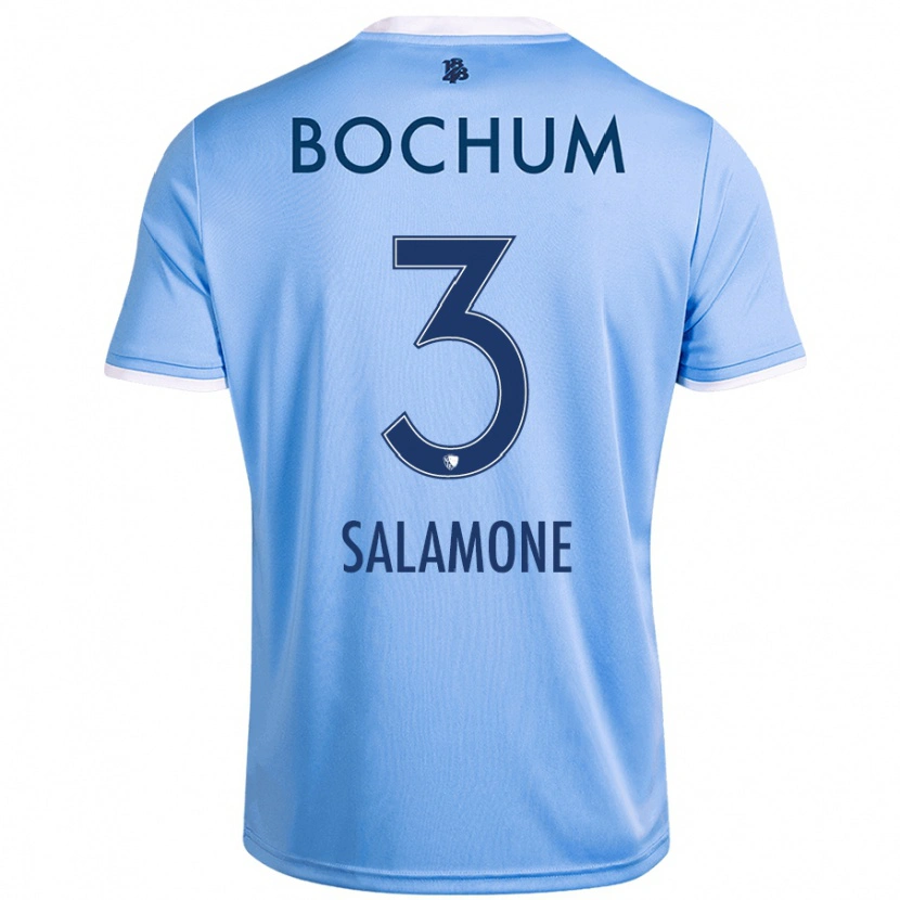 Danxen Herren Elia-Giona Salamone #3 Himmelblau Auswärtstrikot Trikot 2024/25 T-Shirt Schweiz