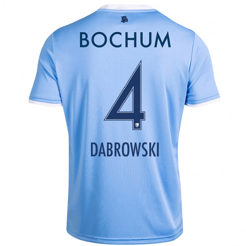 Danxen Herren Luc Dabrowski #4 Himmelblau Auswärtstrikot Trikot 2024/25 T-Shirt Schweiz