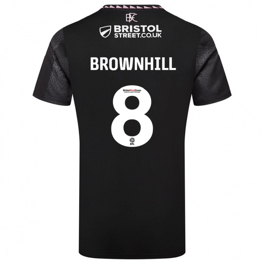 Danxen Herren Josh Brownhill #8 Schwarz Auswärtstrikot Trikot 2024/25 T-Shirt Schweiz