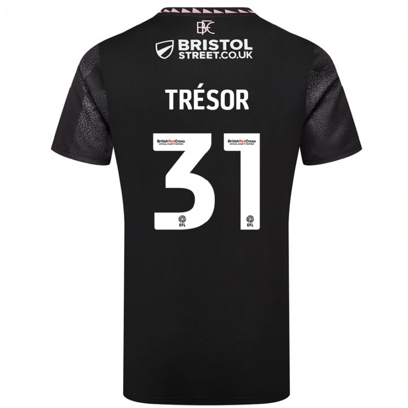 Danxen Herren Mike Trésor #31 Schwarz Auswärtstrikot Trikot 2024/25 T-Shirt Schweiz