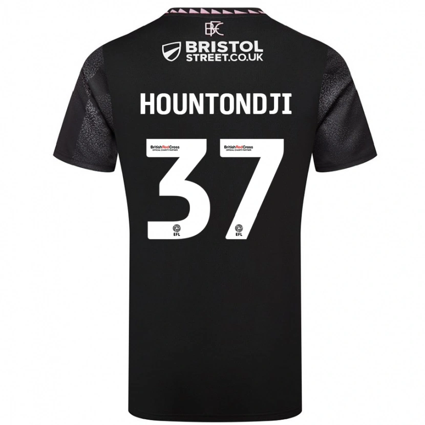 Danxen Herren Andreas Hountondji #37 Schwarz Auswärtstrikot Trikot 2024/25 T-Shirt Schweiz