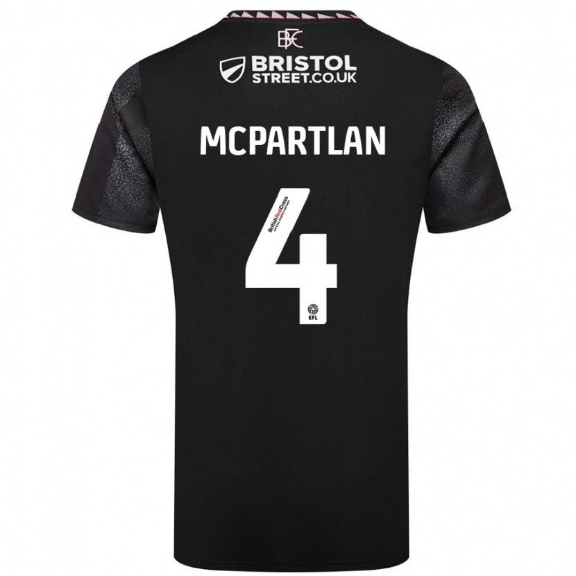 Danxen Herren Brenna Mcpartlan #4 Schwarz Auswärtstrikot Trikot 2024/25 T-Shirt Schweiz