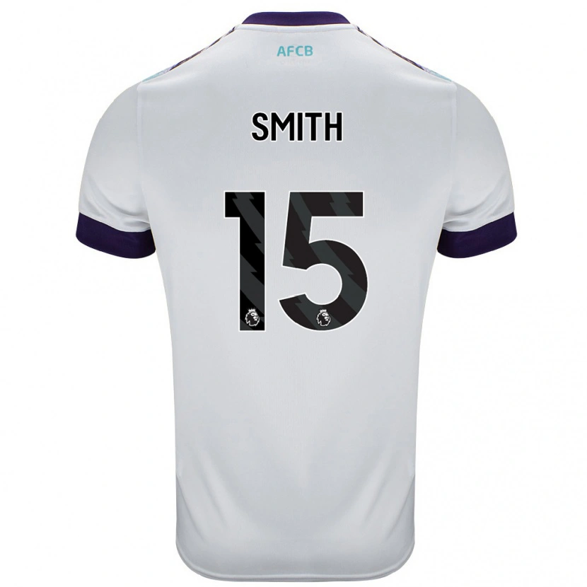 Danxen Herren Adam Smith #15 Weiß Grün Lila Auswärtstrikot Trikot 2024/25 T-Shirt Schweiz