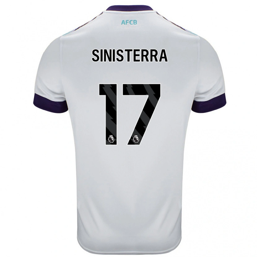 Danxen Herren Luis Sinisterra #17 Weiß Grün Lila Auswärtstrikot Trikot 2024/25 T-Shirt Schweiz