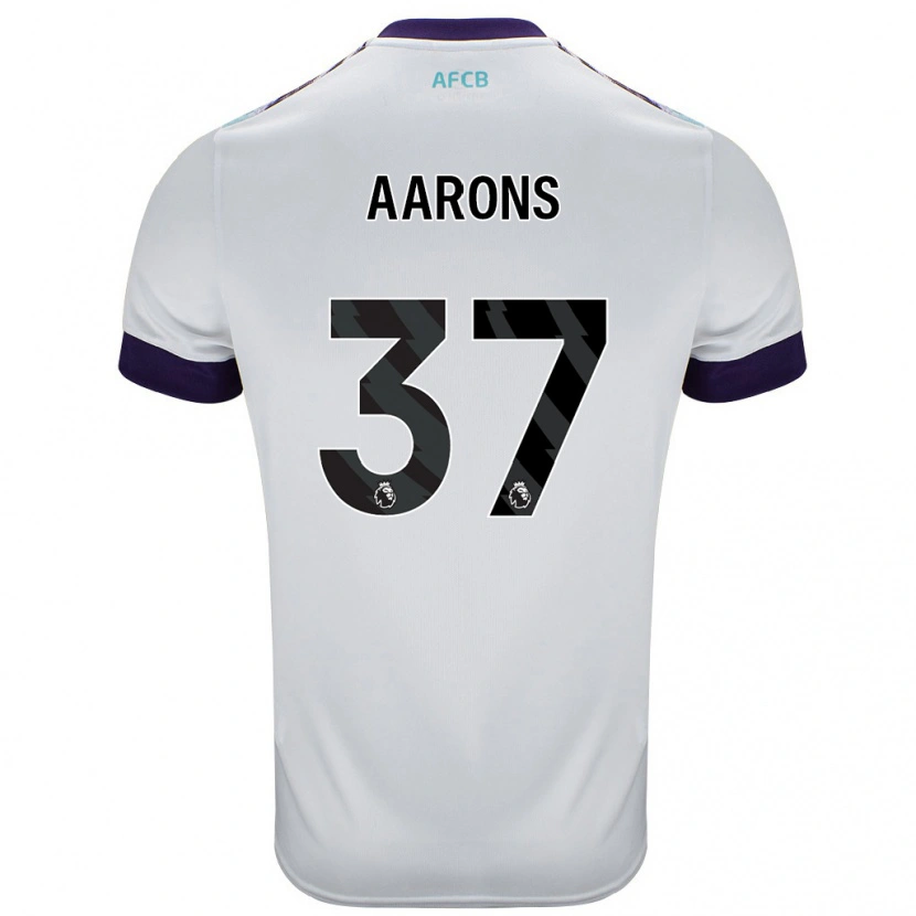 Danxen Herren Max Aarons #37 Weiß Grün Lila Auswärtstrikot Trikot 2024/25 T-Shirt Schweiz