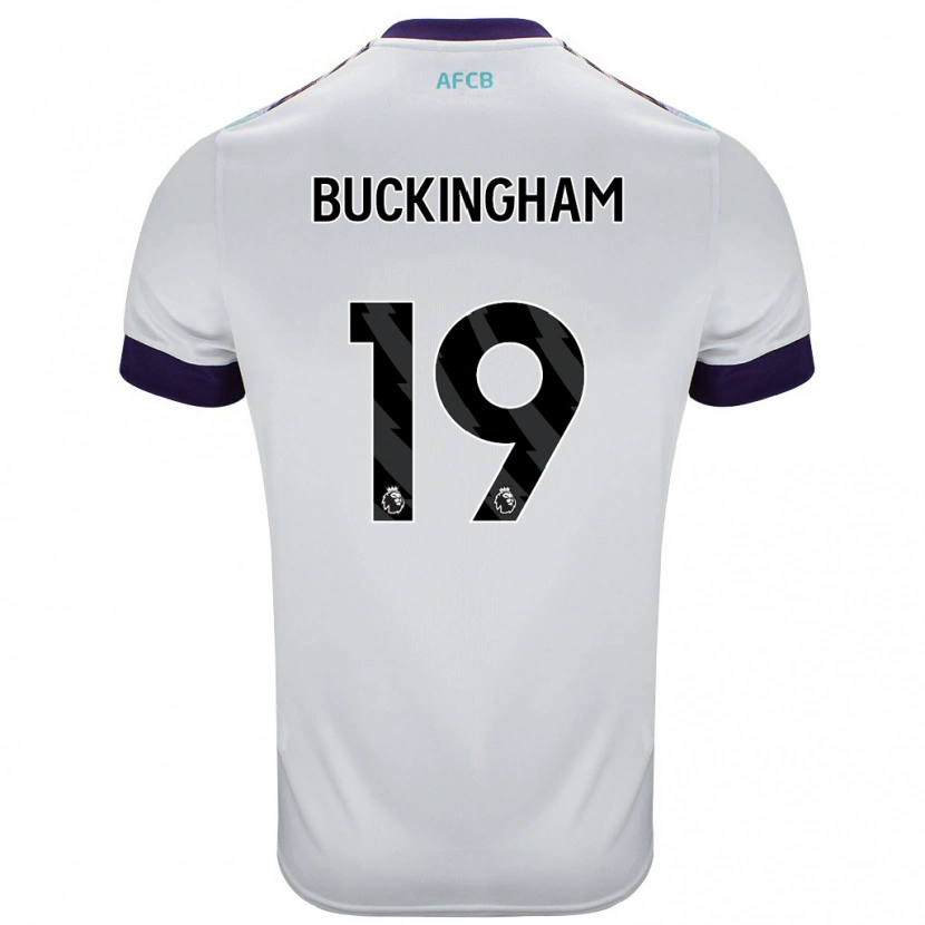 Danxen Herren Alisha Buckingham #19 Weiß Grün Lila Auswärtstrikot Trikot 2024/25 T-Shirt Schweiz