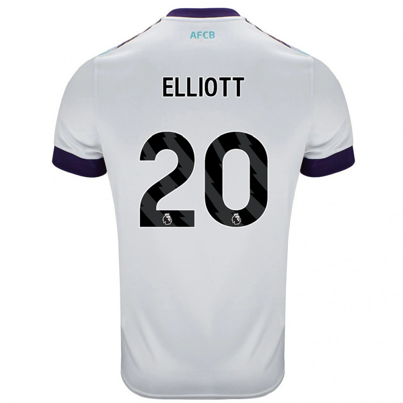 Danxen Herren Kaitlyn Elliott #20 Weiß Grün Lila Auswärtstrikot Trikot 2024/25 T-Shirt Schweiz