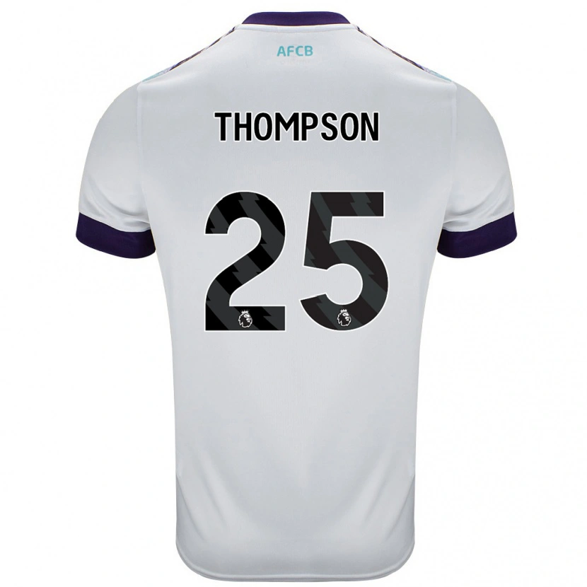 Danxen Herren Kenni Thompson #25 Weiß Grün Lila Auswärtstrikot Trikot 2024/25 T-Shirt Schweiz